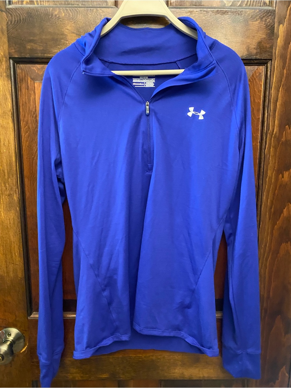 Under Armour Women's Long Sleeve Quarter-Zip Performance Top - Royal Blue